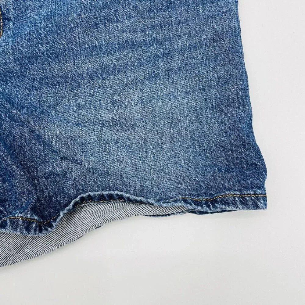 Isabel Maternity by‎ Ingrid & Isabel Size 8 Under Belly Jean Shorts Dark Wash